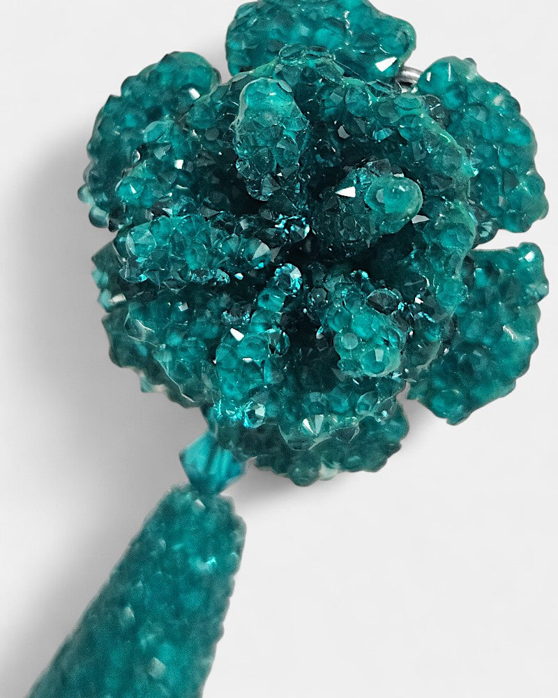 Pendientes verdes swarovski Dublos