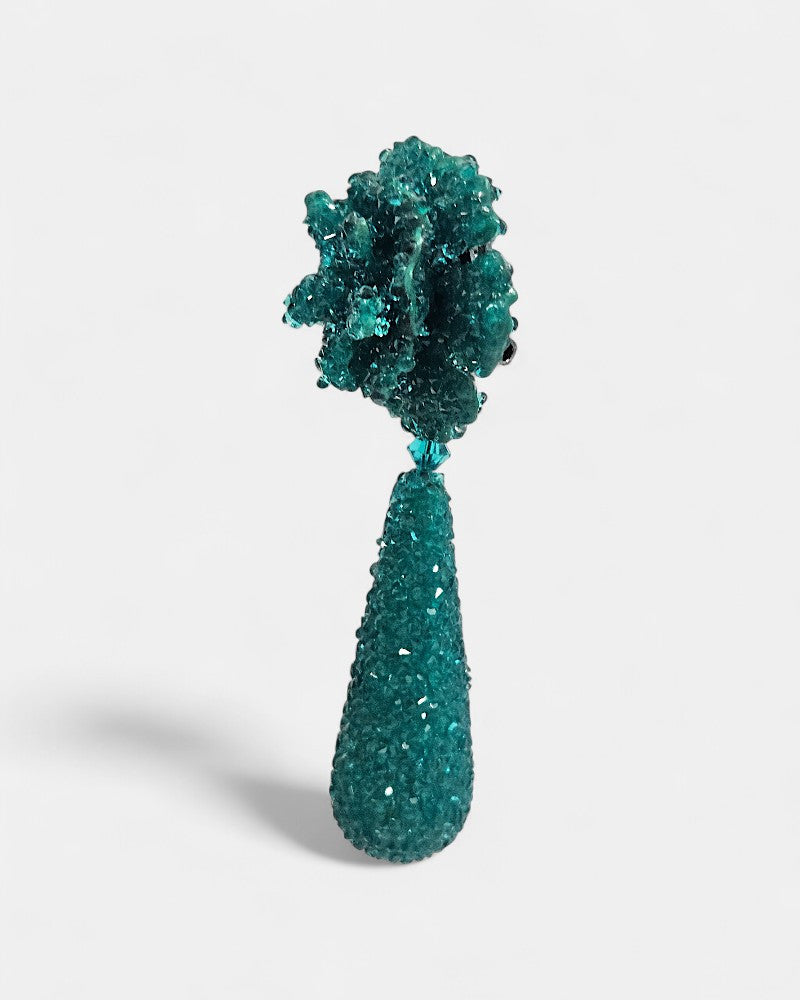 Pendientes verdes swarovski Dublos