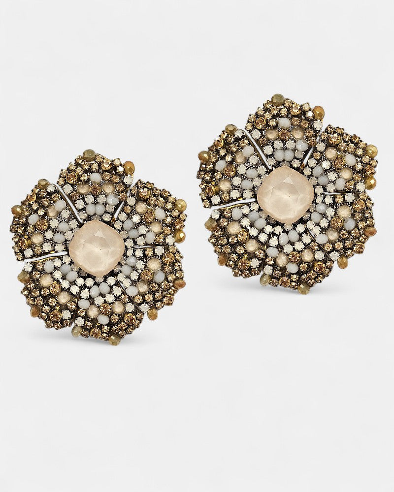 Pendientes flor swarovski Dublos