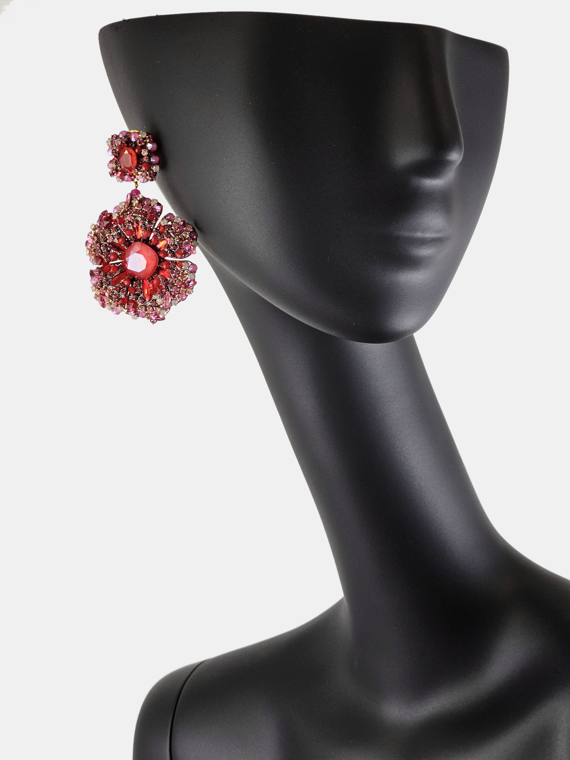 Pendientes flor swarovski Dublos