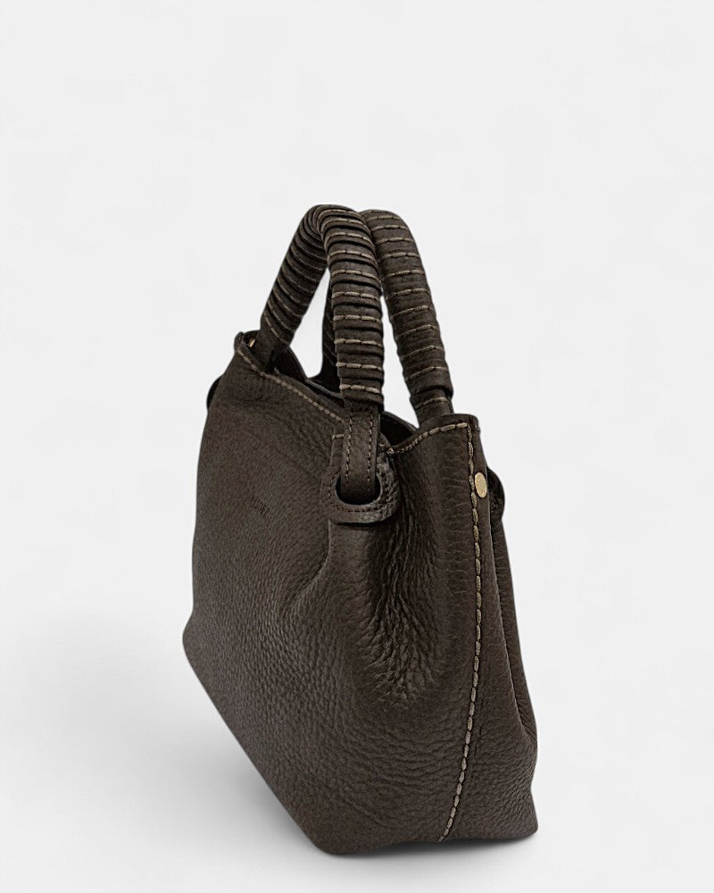 Mia brown leather handbag