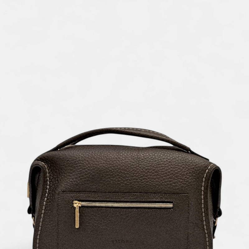 Bolso de piel Nora marrón