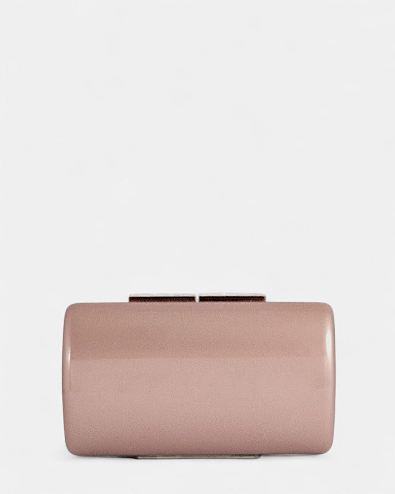 Bolso de fiesta rosa nude