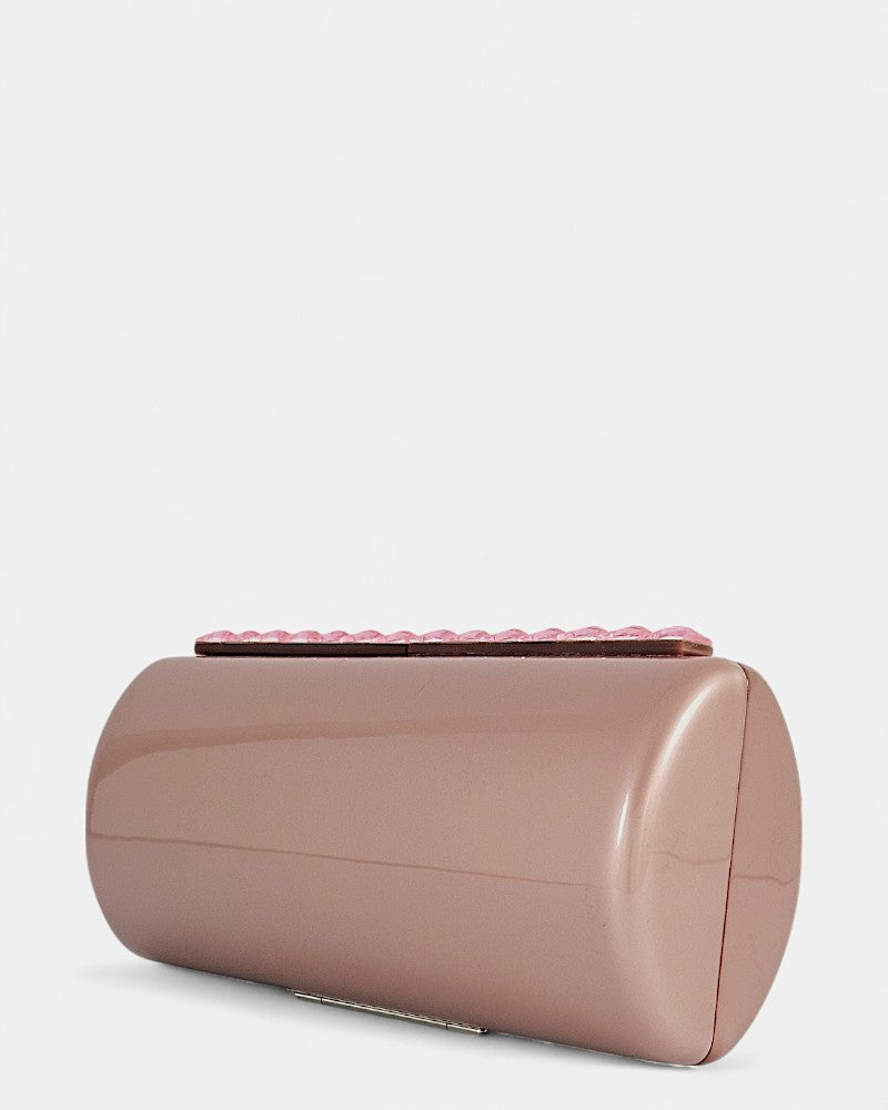 Clutch nude rosado para invitadas