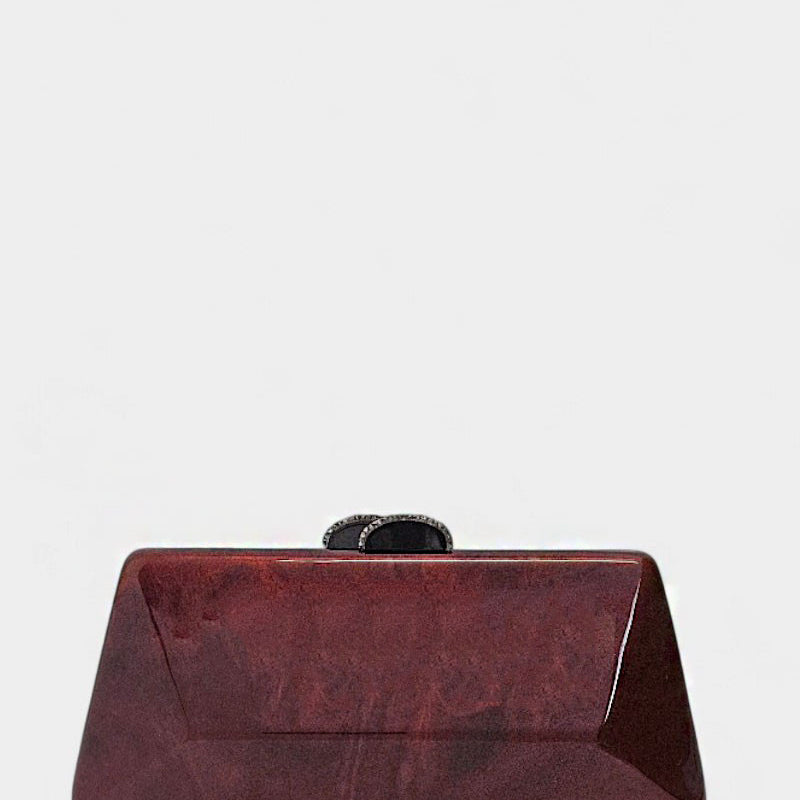 Bolso de invitada rojo Borgoña