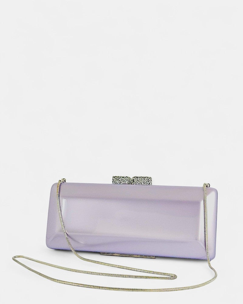 Bolso de invitada lila con cristal