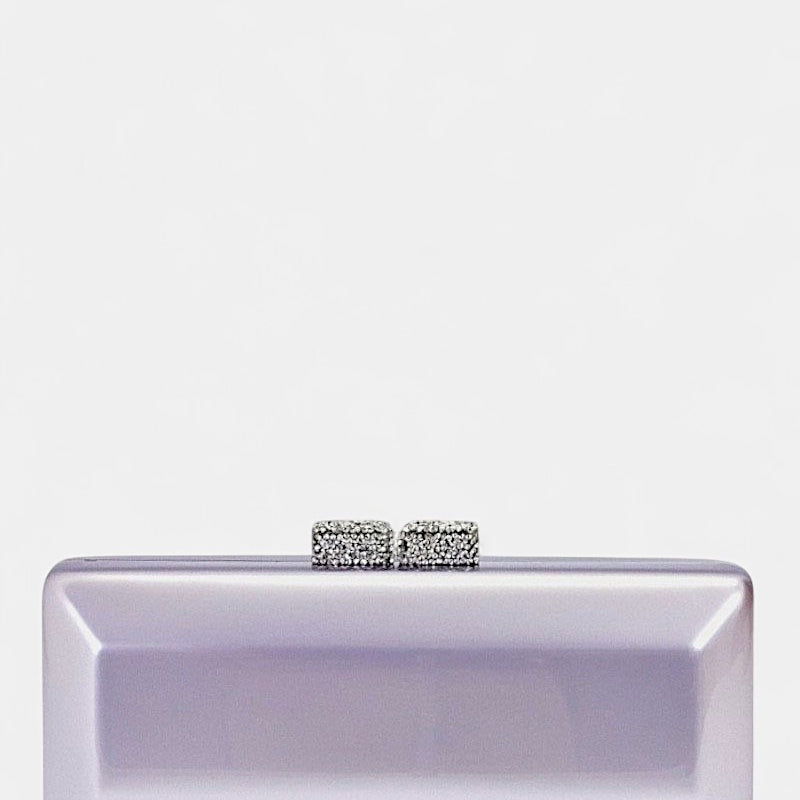 Lilac guest bag with crystal