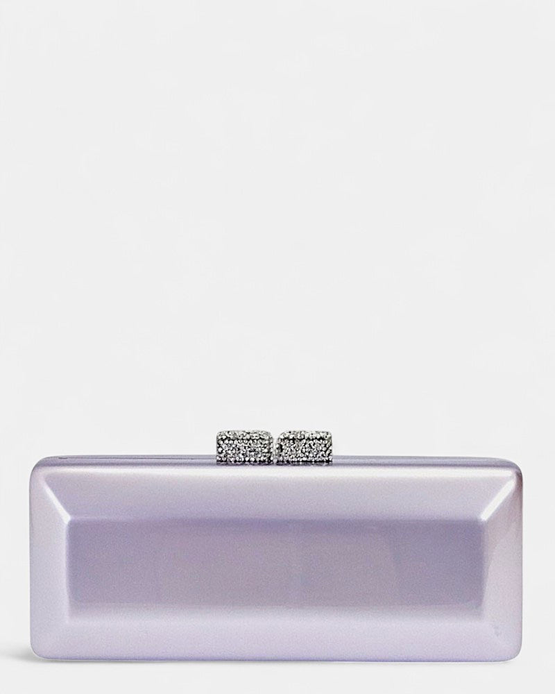 Bolso de invitada lila con cristal