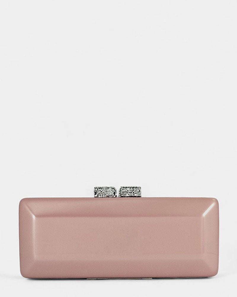 Clutch de fiesta con cristal Silk Rose