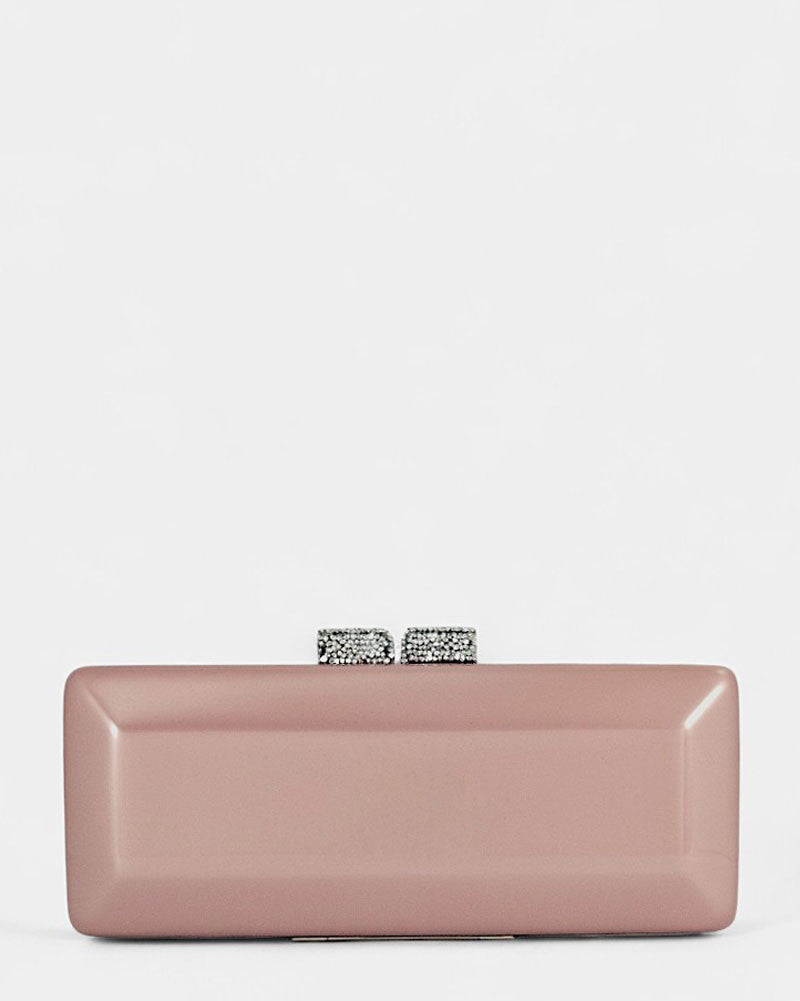 Clutch de fiesta con cristal Silk Rose
