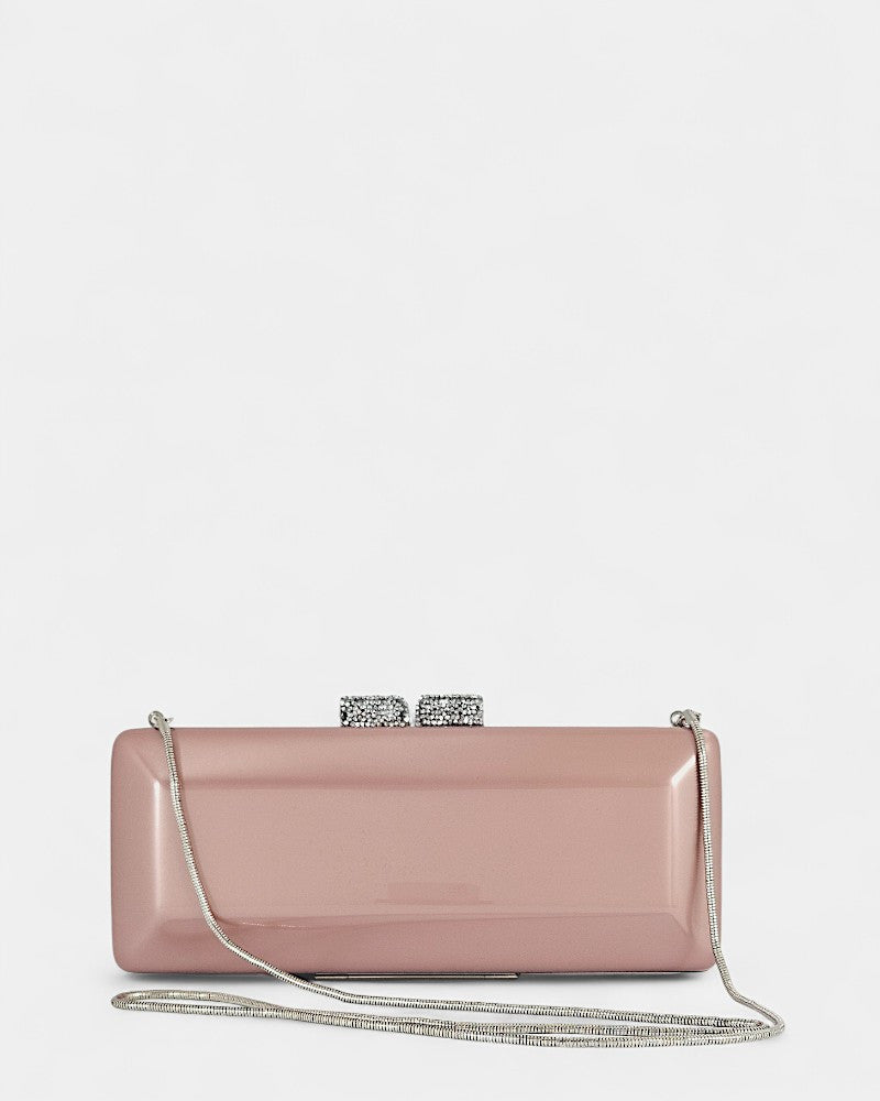 Clutch de fiesta con cristal Silk Rose