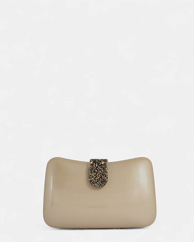 Bolsito de fiesta con cristal Silk Mink