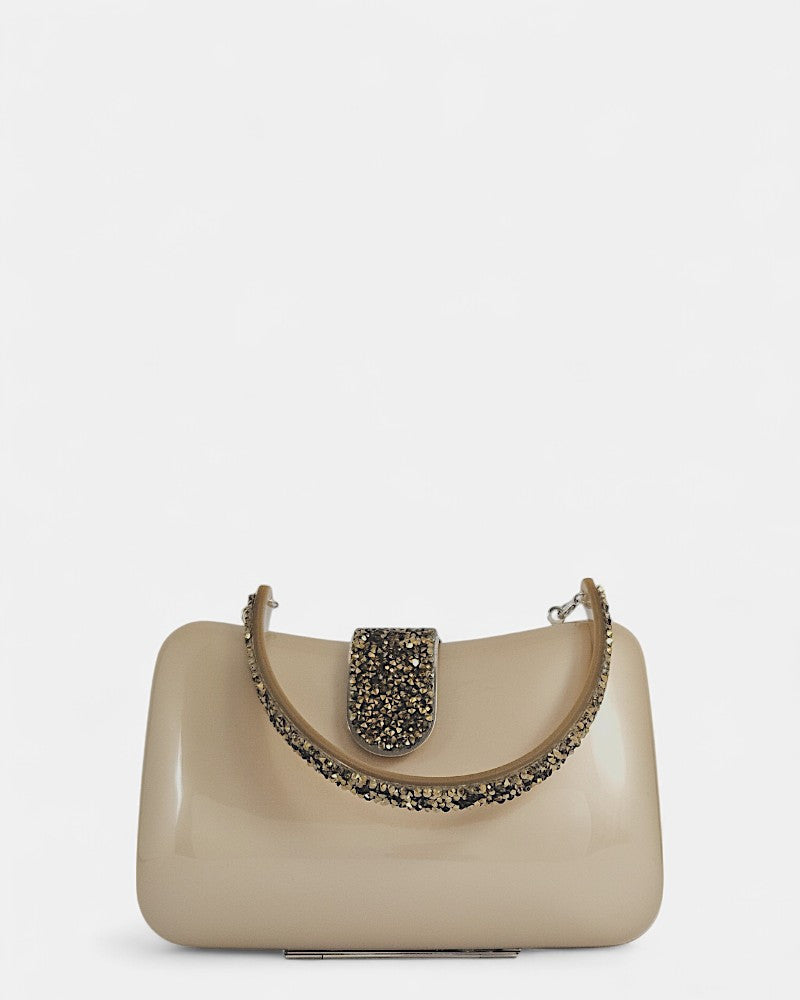 Bolsito de fiesta con cristal Silk Mink