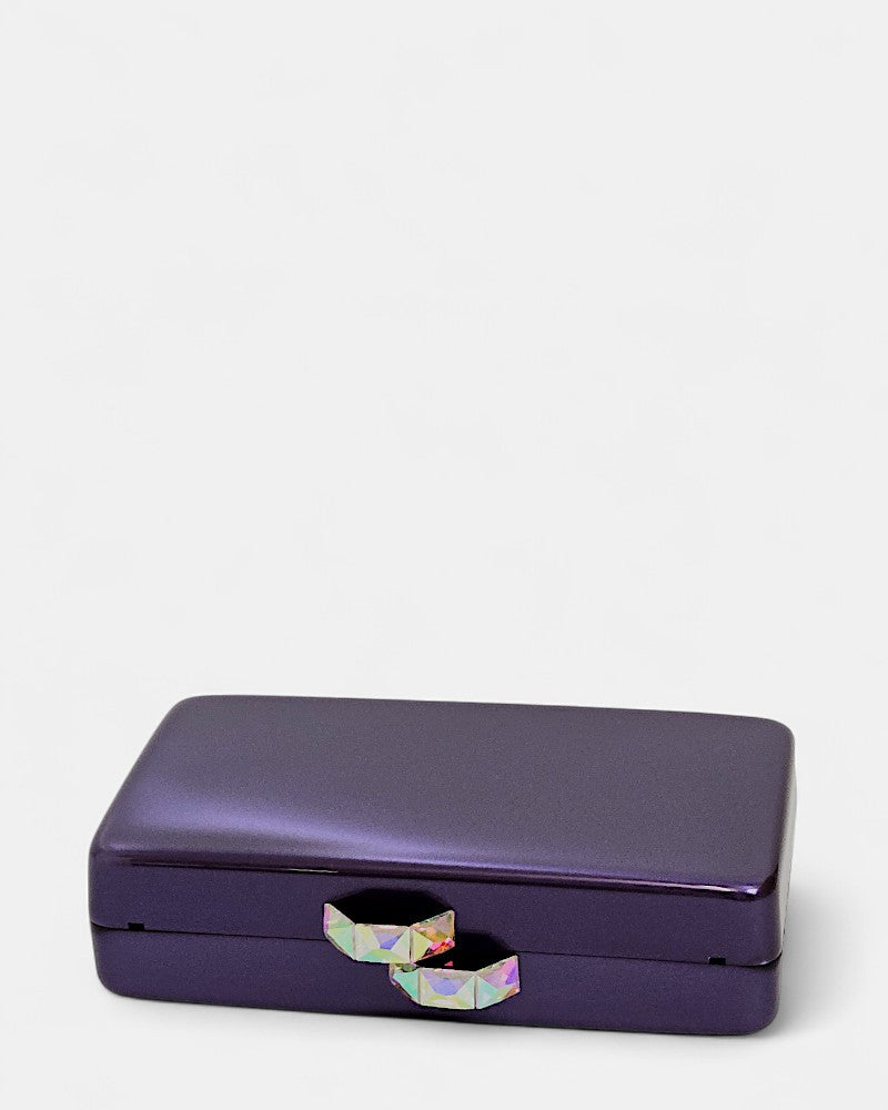 Bolsito de fiesta con cadena Éclat Prune