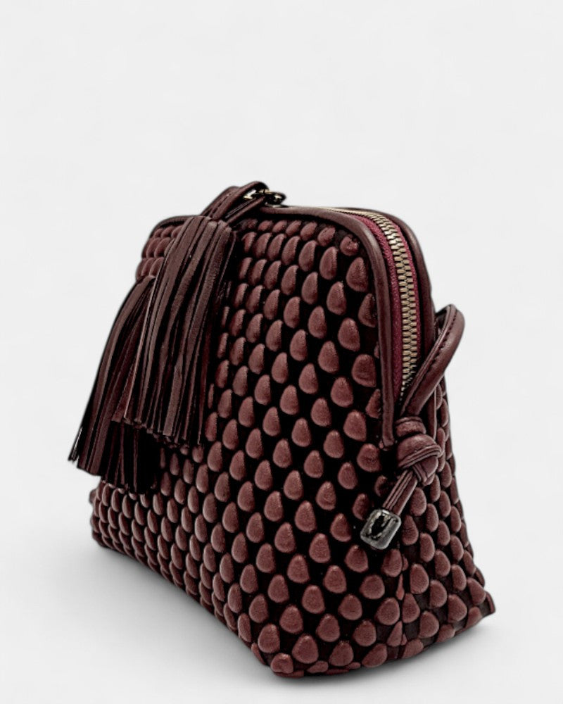 Bolso bandolera Gizmo Large Burdeos