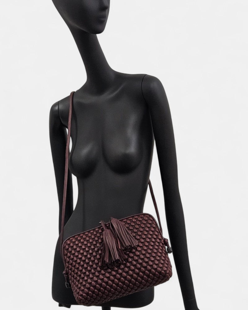 Bolso bandolera Gizmo Large Burdeos