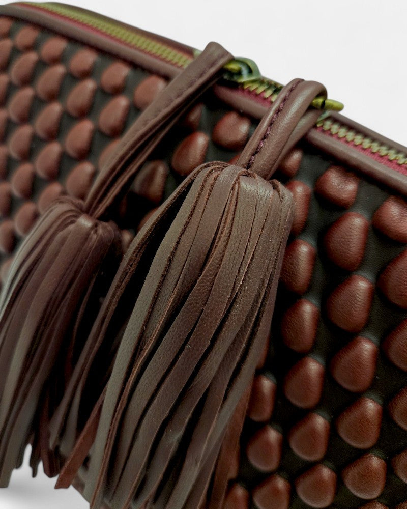Gizmo Large Burgundy Shoulder Bag