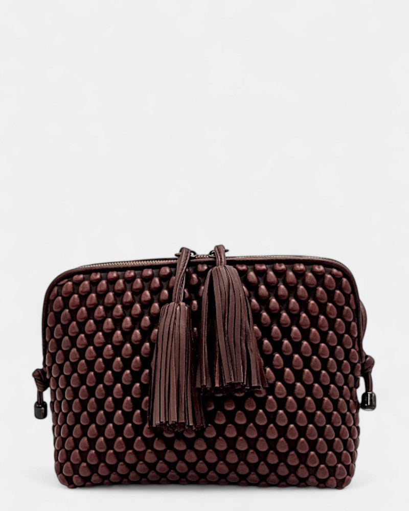 Bolso bandolera Gizmo Large Burdeos