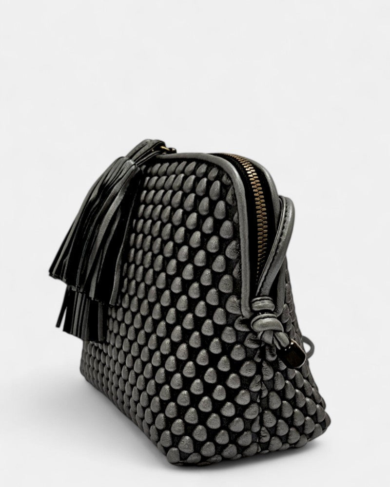 Gizmo Large Steel Grey Shoulder Bag 