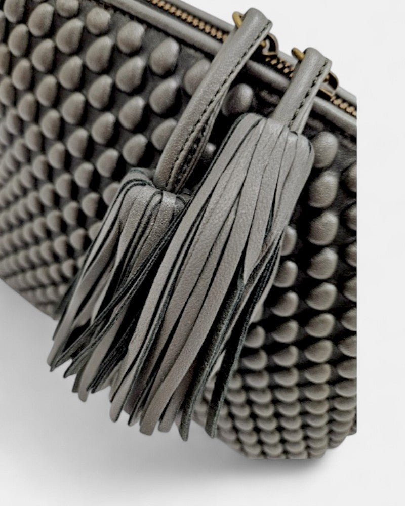 Gizmo Large Steel Grey Shoulder Bag 