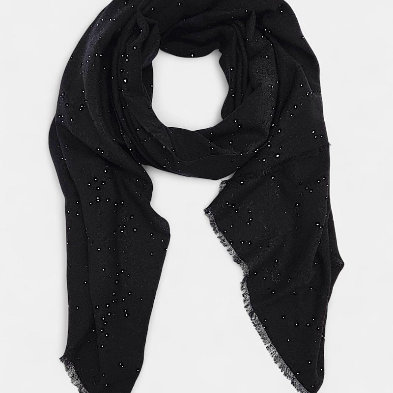 Fular casmere negro Raissa