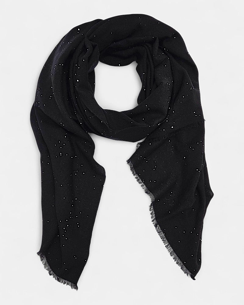 Fular casmere negro Raissa