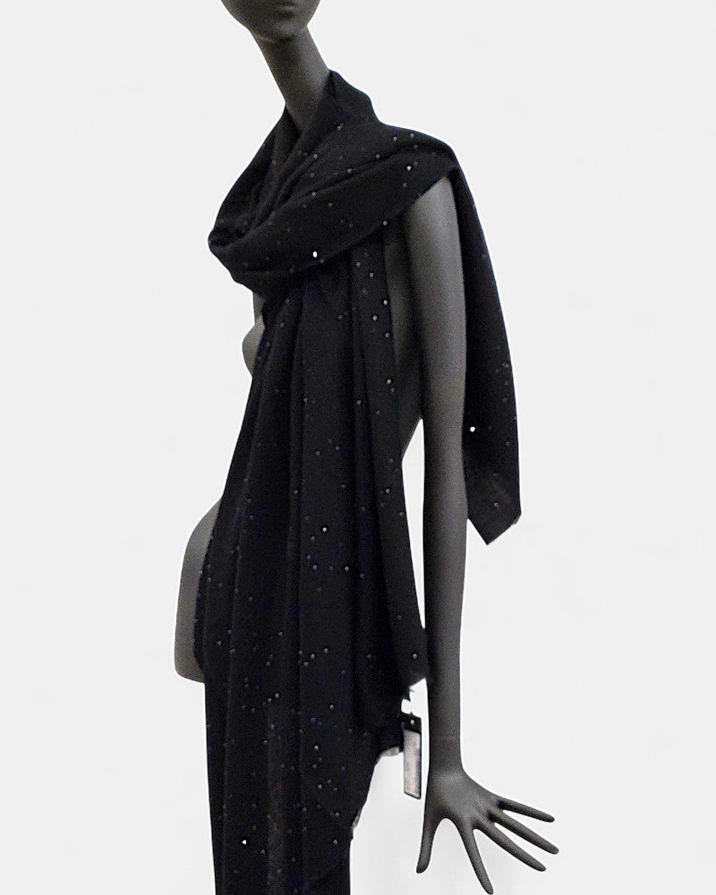 Fular casmere negro Raissa