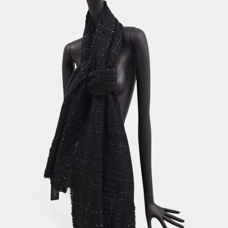 Fular de lana Adrienne negro