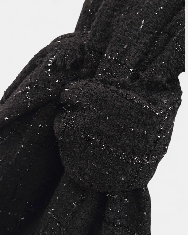 Fular de lana Adrienne negro