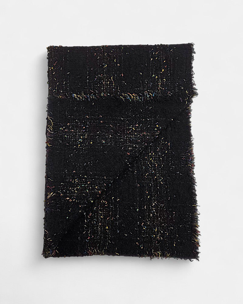 Fular negro Tilly de lana