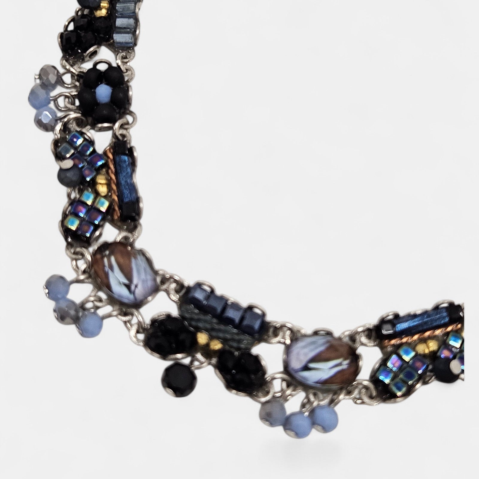 Collar corto azul y negro Moonlight