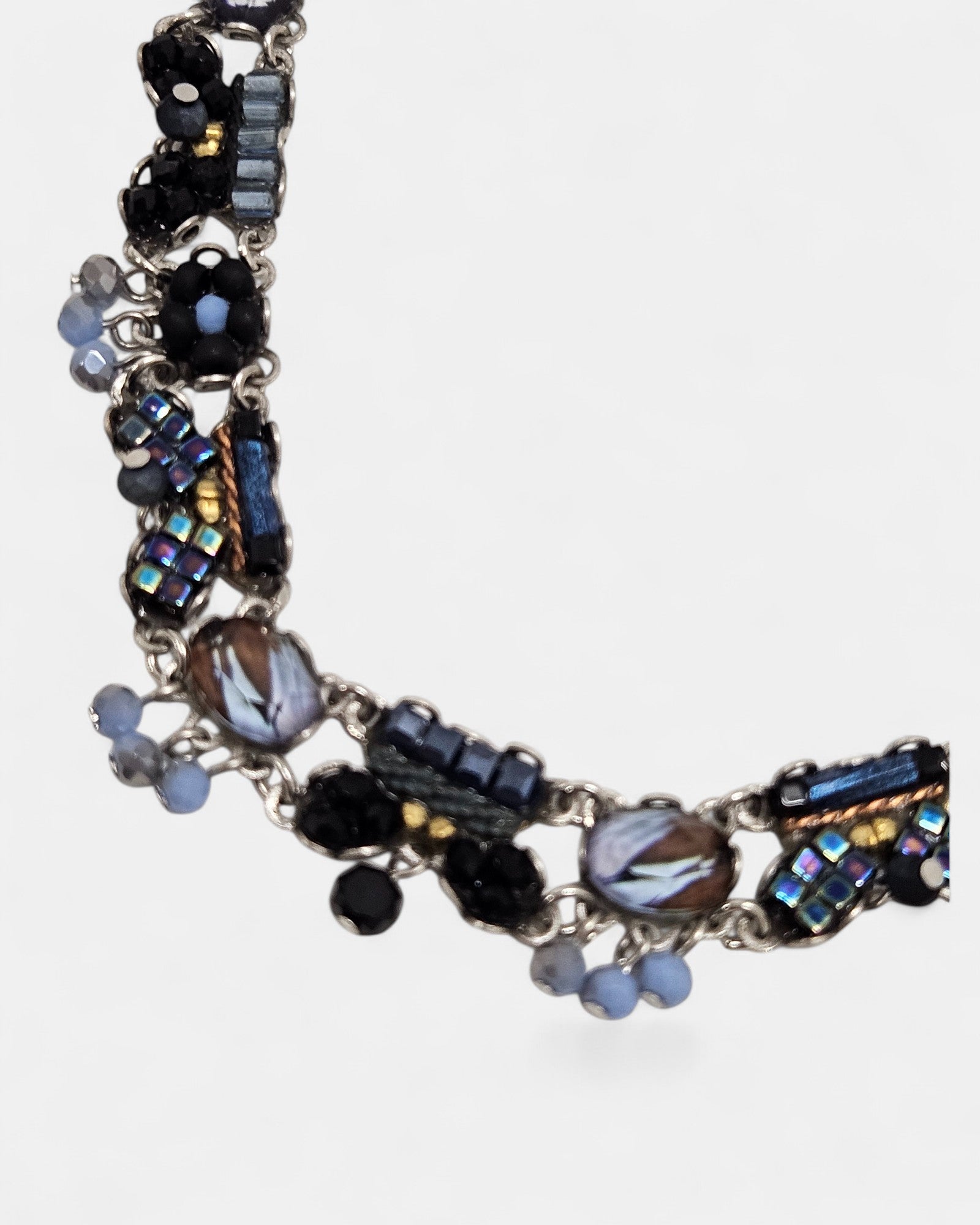 Collar corto azul y negro Moonlight