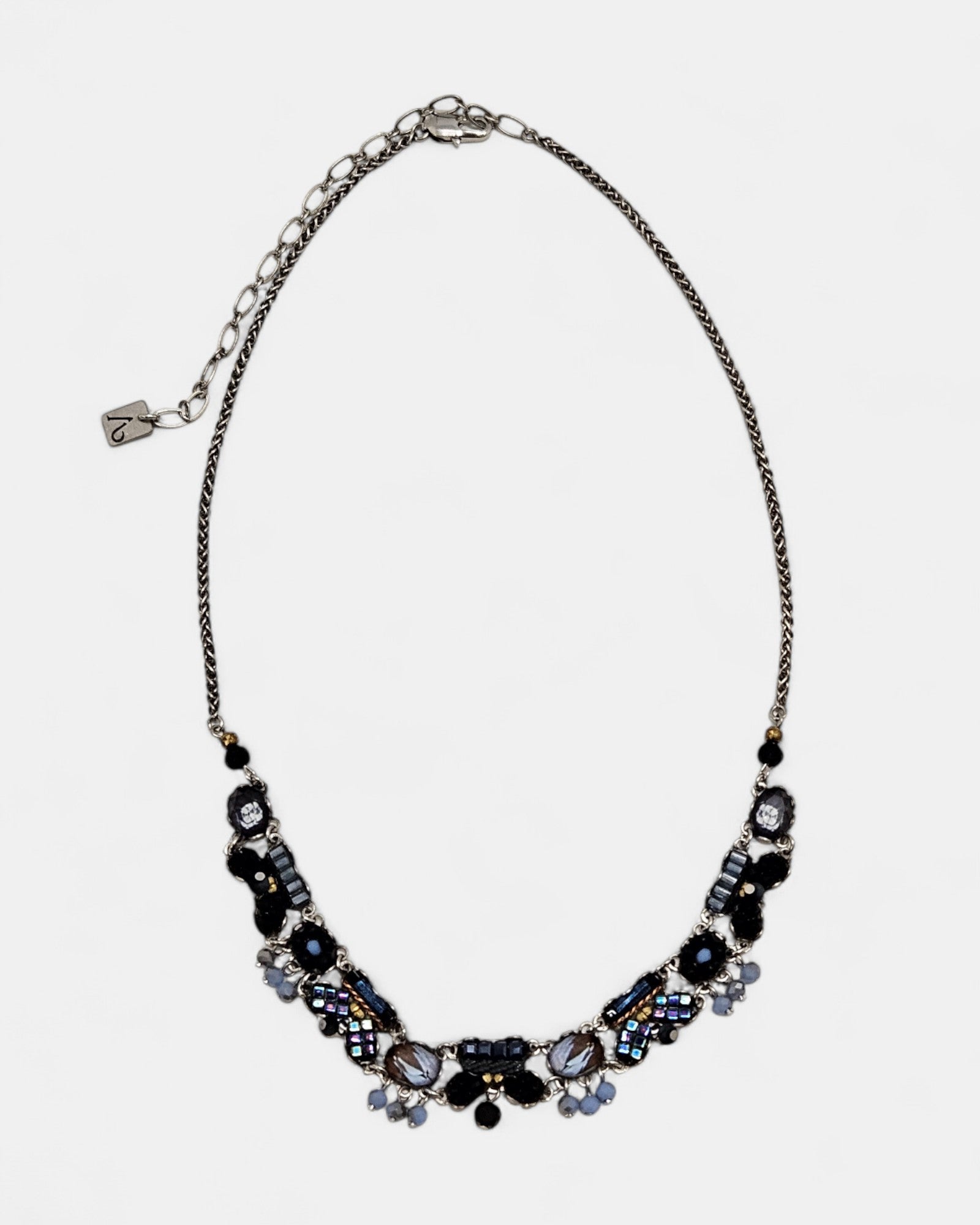 Collar corto azul y negro Moonlight