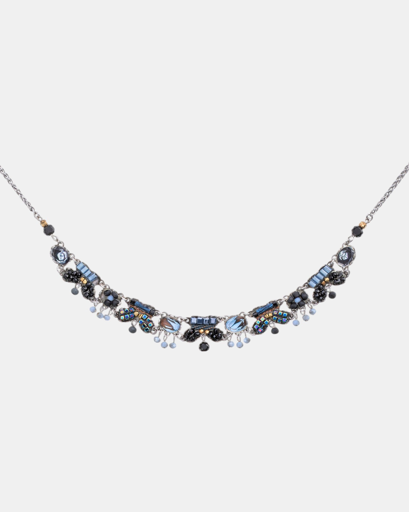 Collar corto azul y negro Moonlight