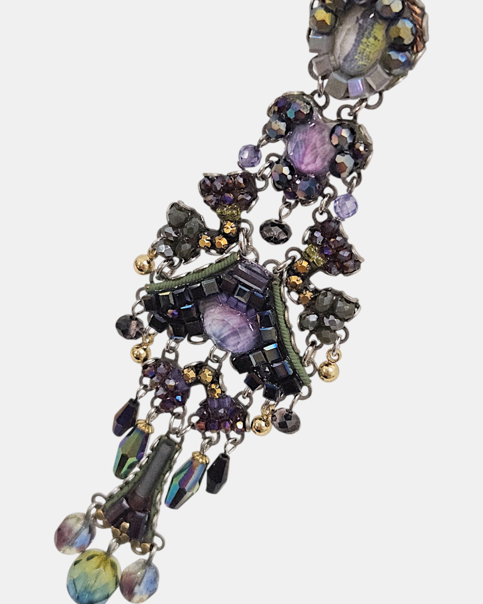 Pendientes largos Enigma multicolor