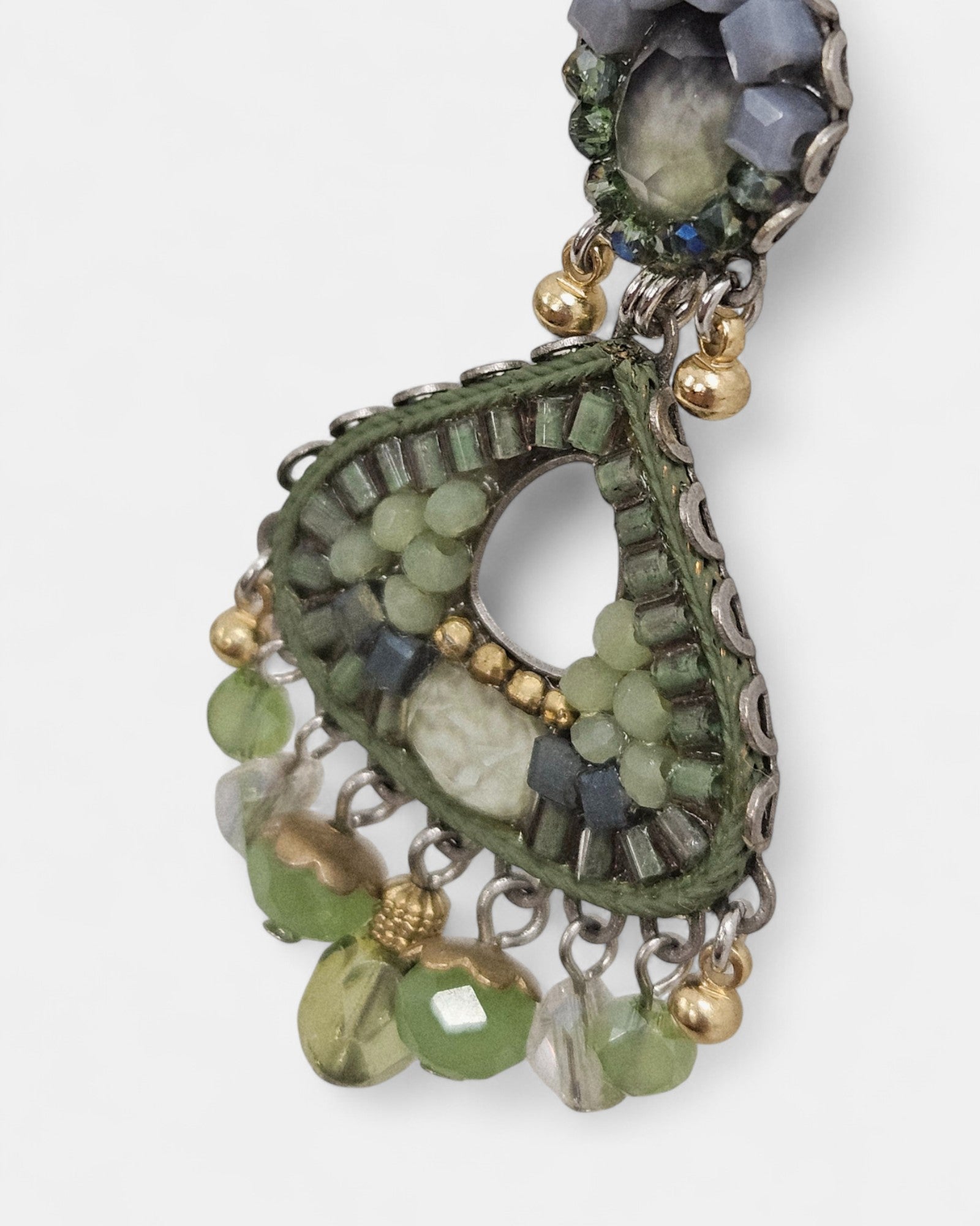 Pendientes verdes Eucaliptus