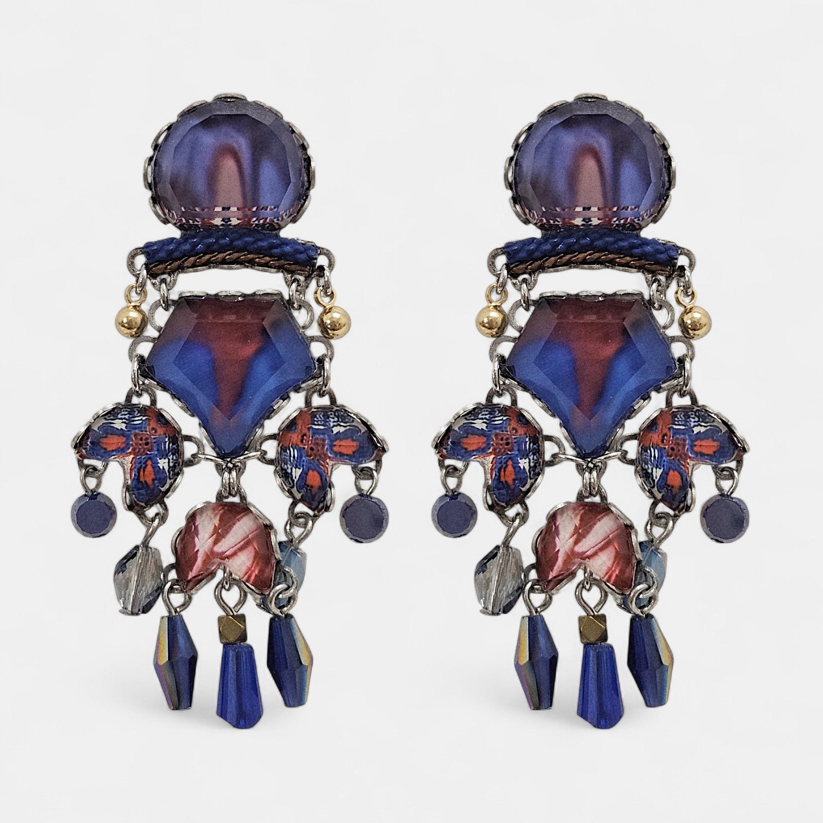 Pendientes Azules con Cristales Ocean