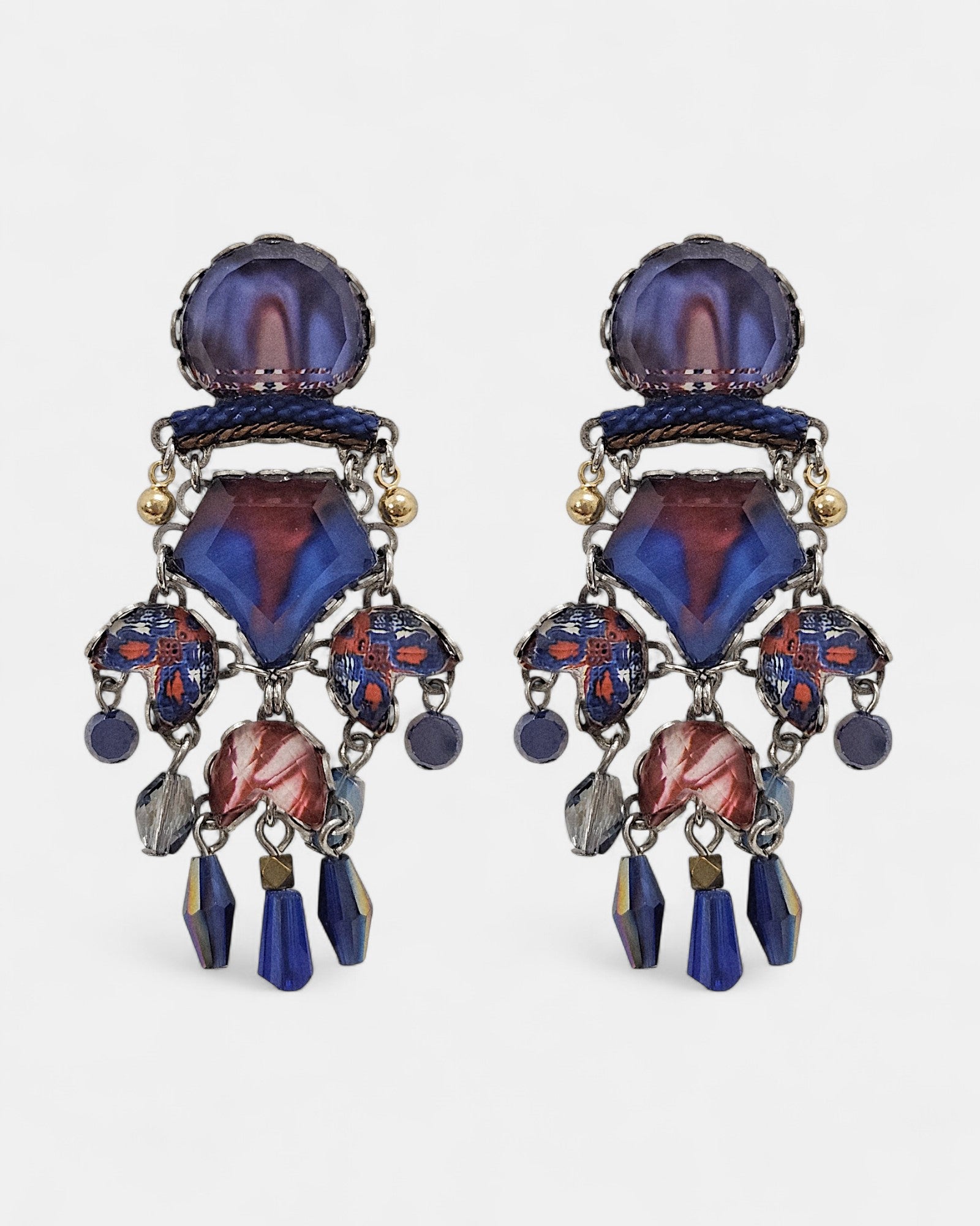 Pendientes Azules con Cristales Ocean