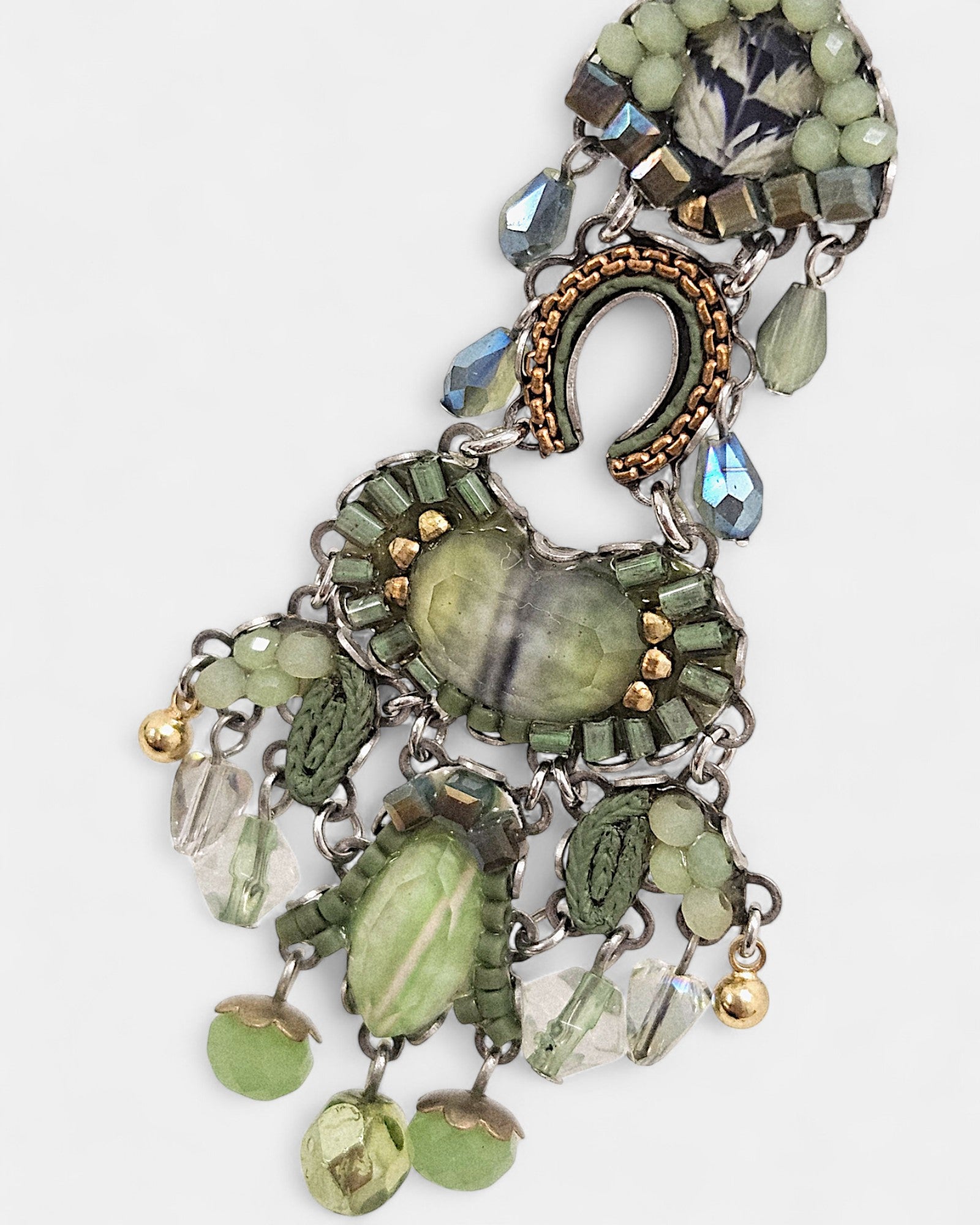 Pendientes largos Fielda verdes