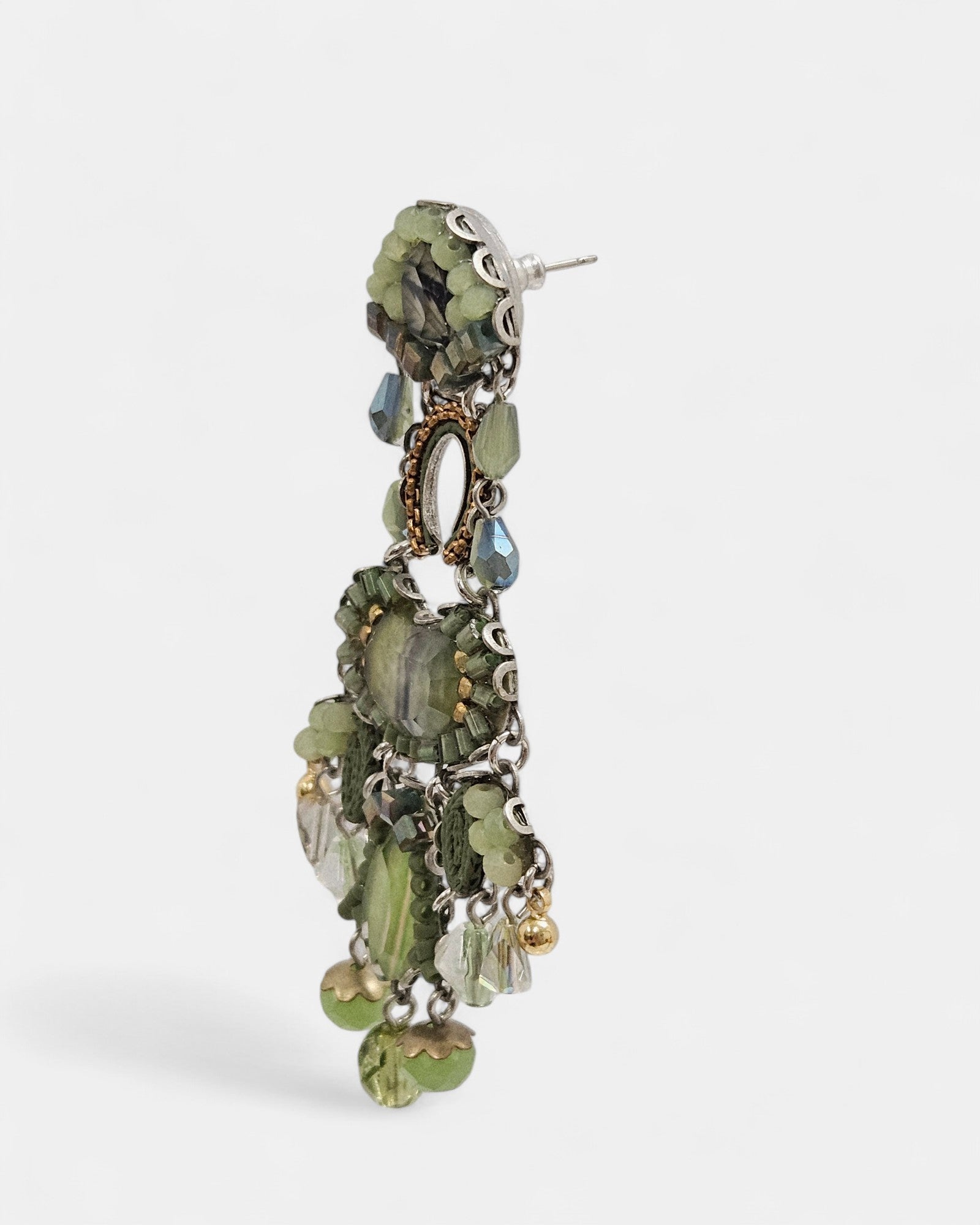 Pendientes largos Fielda verdes