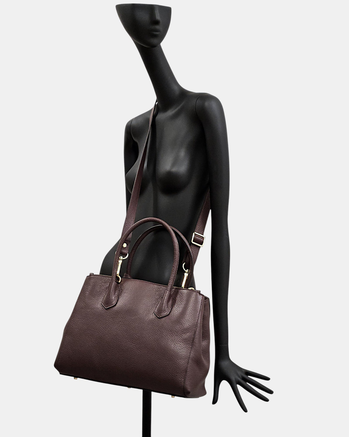 Burgundy Leather Handbag