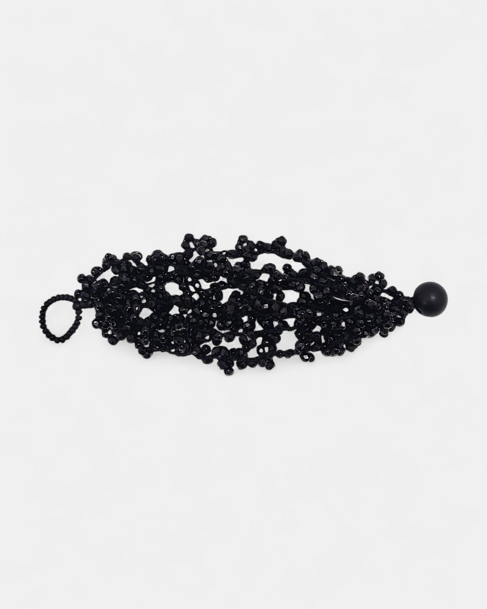 Pulsera Trama Obsidiana