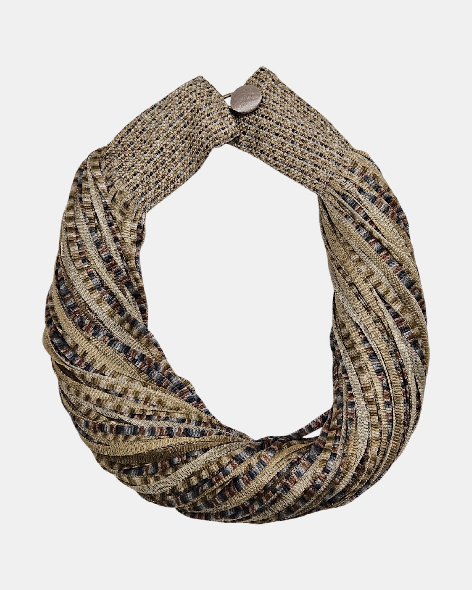 Collar seda jaspeado mineral