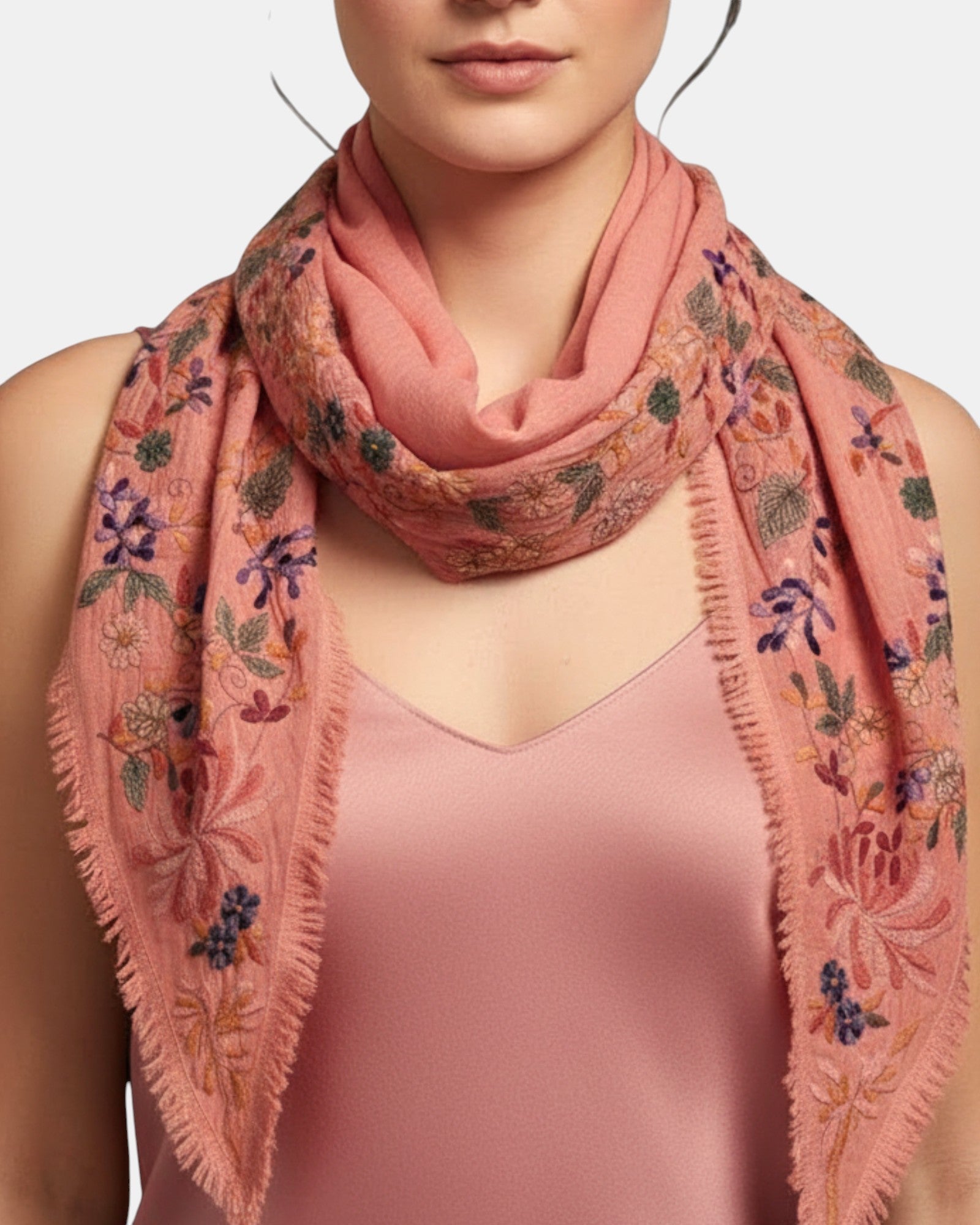 Pañuelo rombo geranio coral