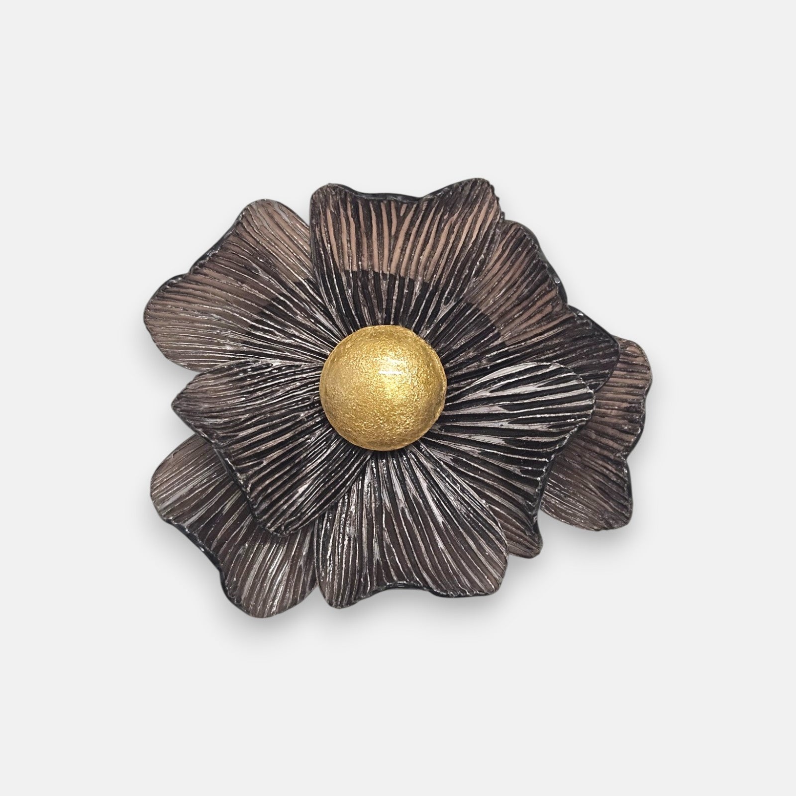Broche Anémona Bronce