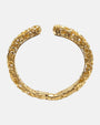 Brazalete Aurelia de Maria e Luisa en plata bañada en oro con filigrana calada y bisagra.