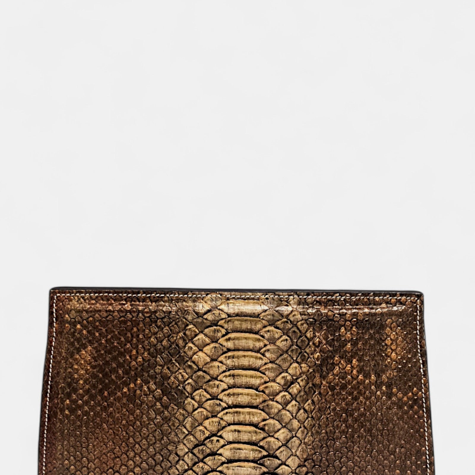 Bolso Clutch Pitón marrón Hera