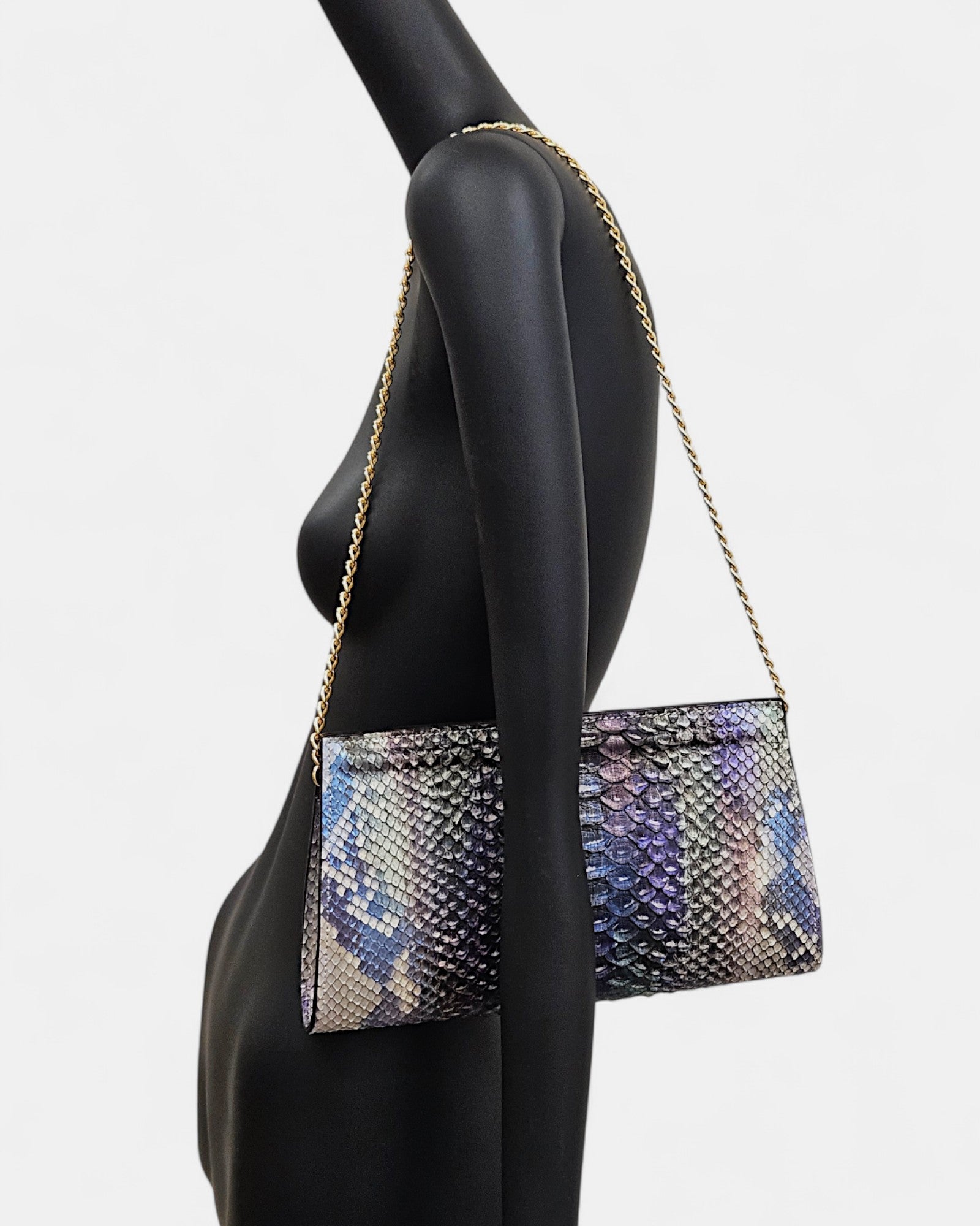 Bolso Clutch Pitón Multicolor Iris