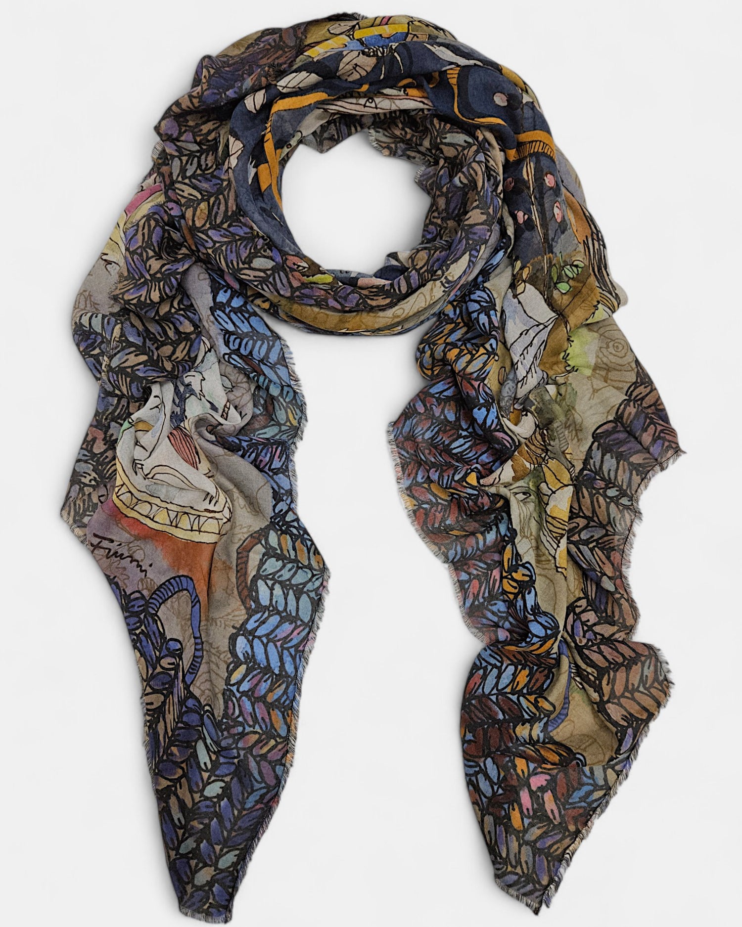 Fular estampado Seasons Faliero Sarti