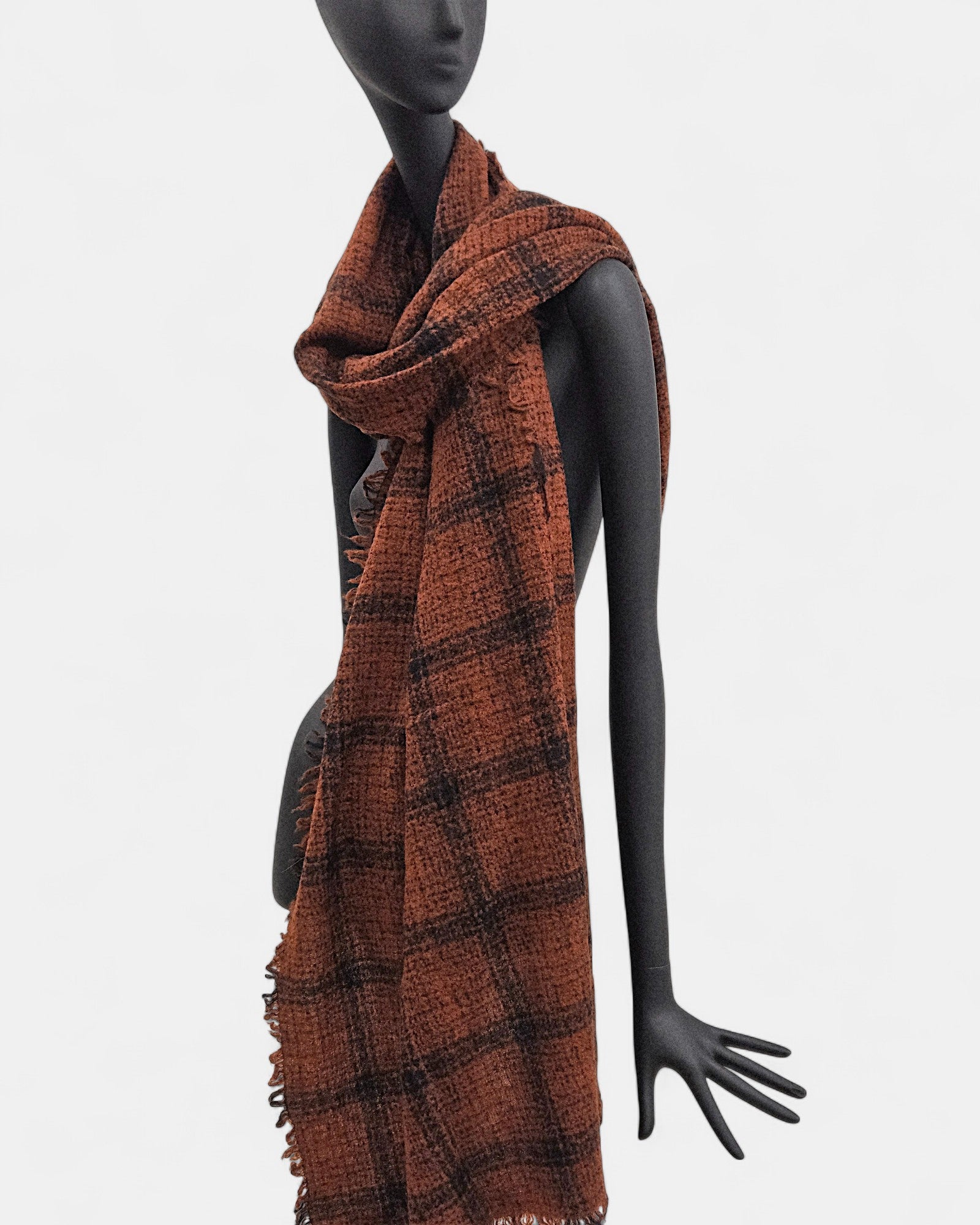 Fular estampado naranja Faliero Sarti